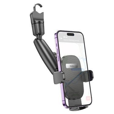 Hoco H17 Waves Rear view Mirror Car Holder DUAL Axis Design- Black